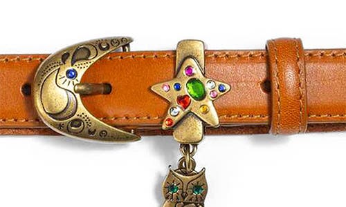 Mother The Charm School Leather Belt In Gold