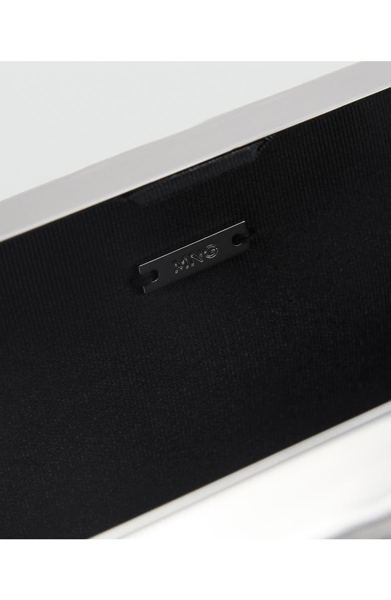 MANGO Textured Metal Clutch, Alternate, color,