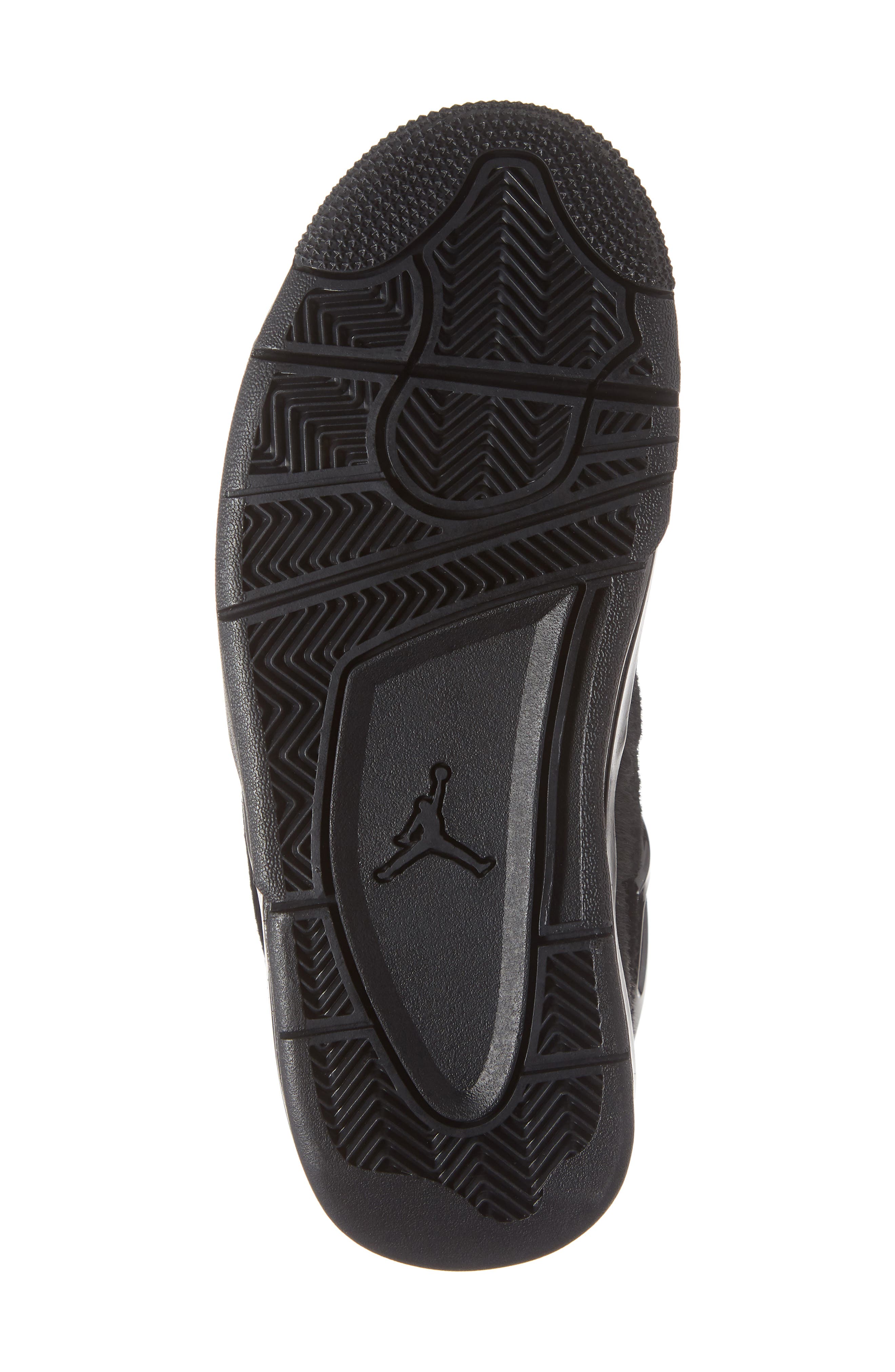 Nike x Olivia Kim Air Jordan 4 Retro Genuine Calf Hair High Top Sneaker, Alternate, color, 