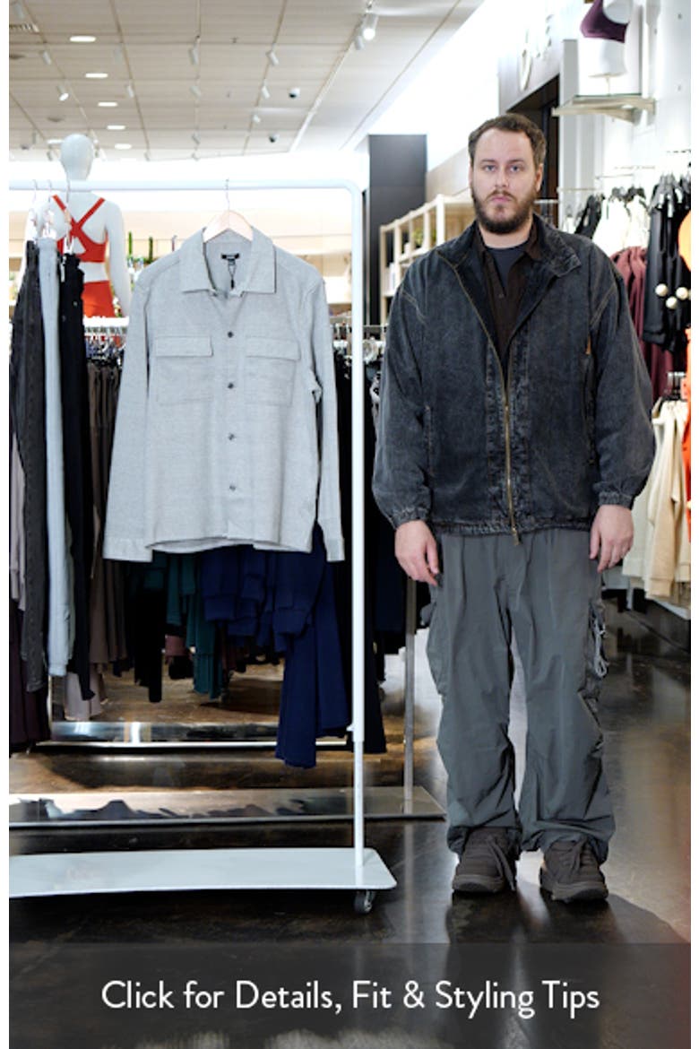 Laroy Grey Glen Check Button-Up Overshirt video