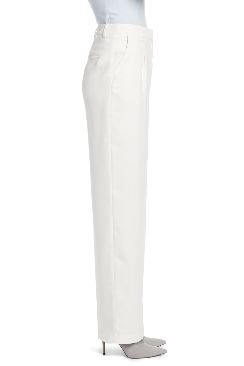 Pleated Wide Leg Trousers (Nordstrom Exclusive), Alternate, color, IVORY