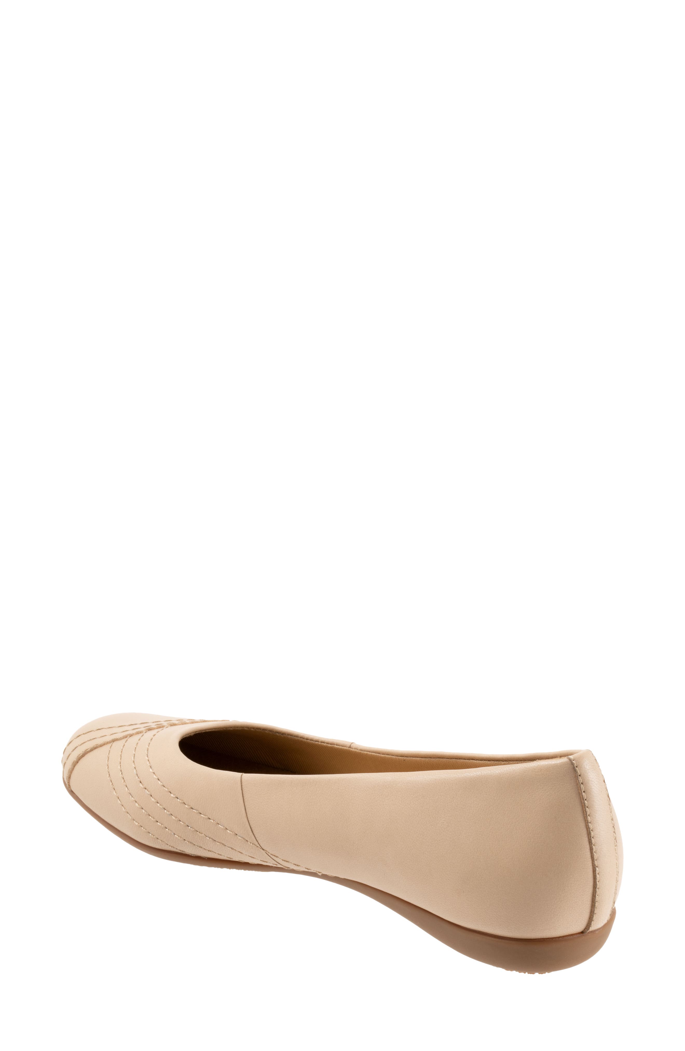 Sasha Square Toe Flat, Alternate, color, BEIGE