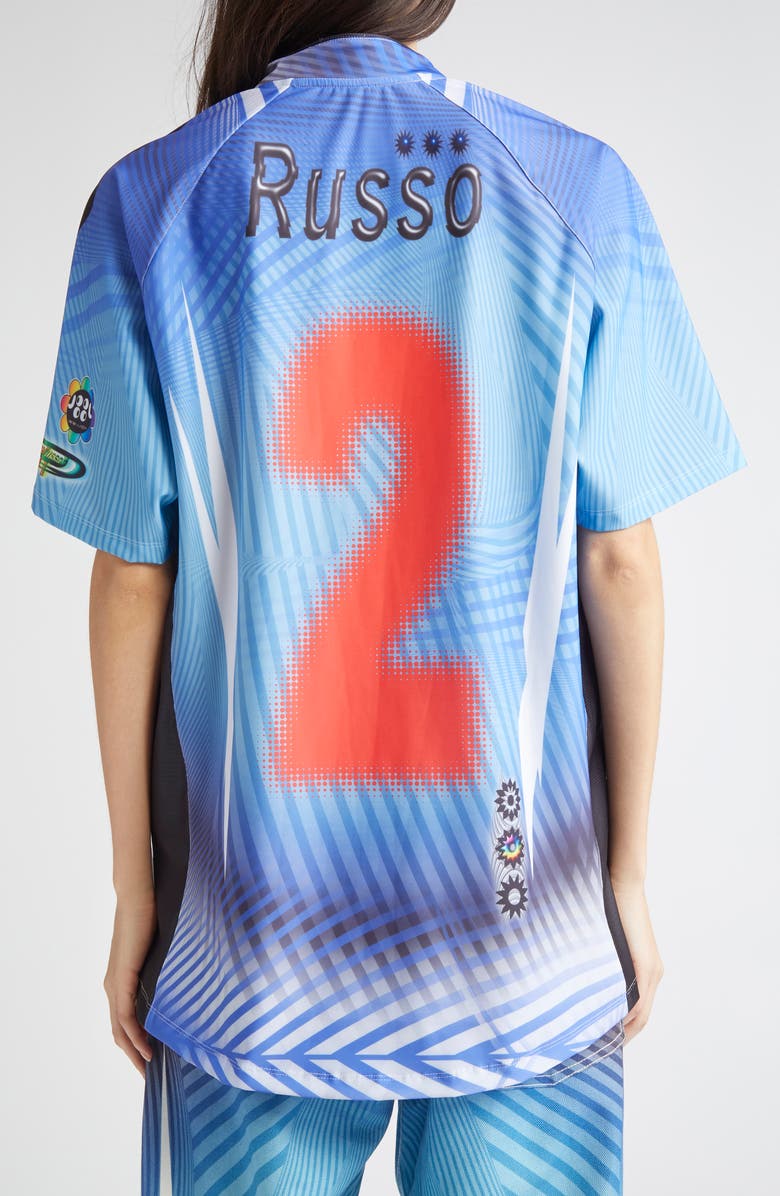 Paolina Russo Oversize Short Sleeve Stretch Jersey Top, Alternate, color, 