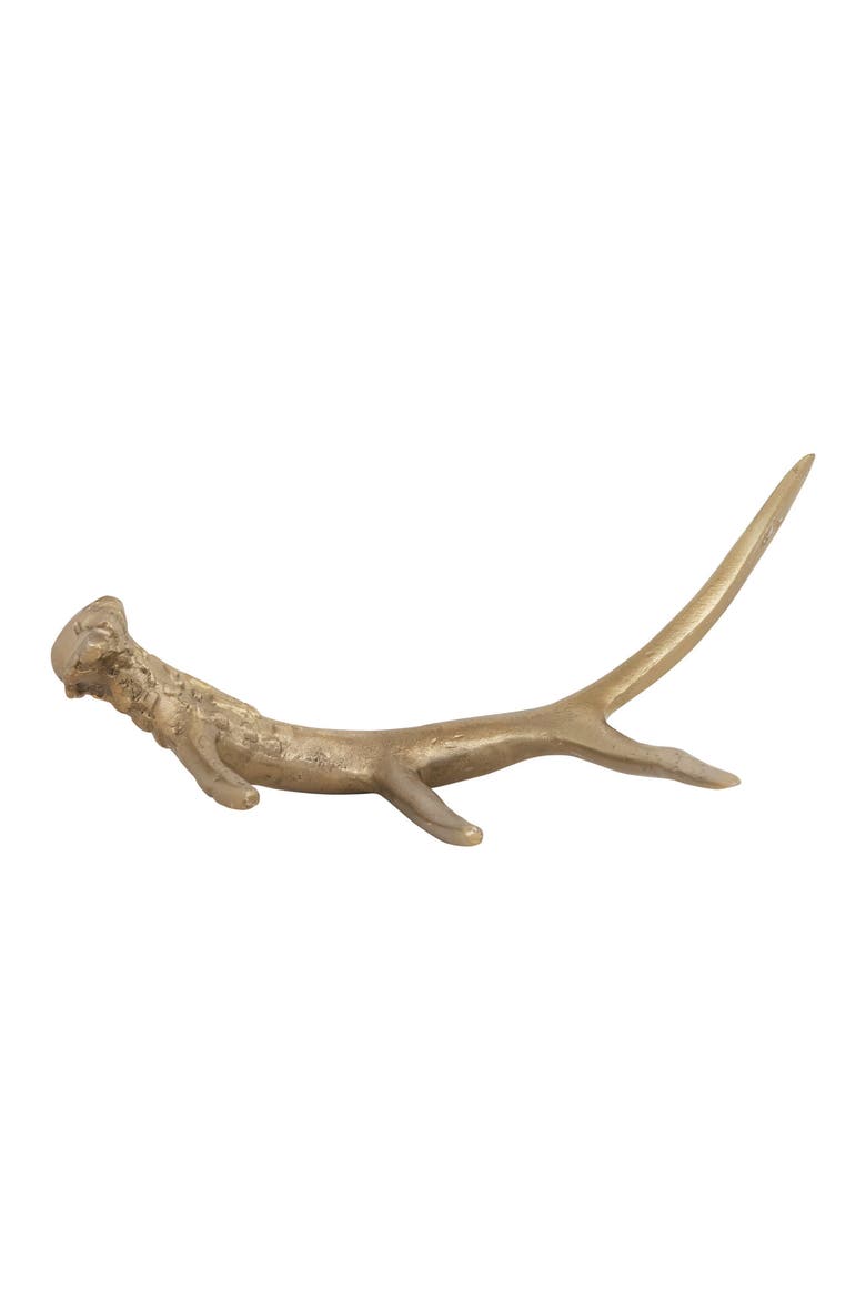 Aluminum Antler Décor, Gold Finish, Main, color, Gold
