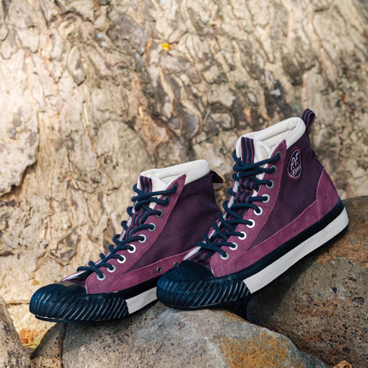 P.F. Flyers Grounder Hiker High-Top Sneaker, Alternate, color, Burgundy