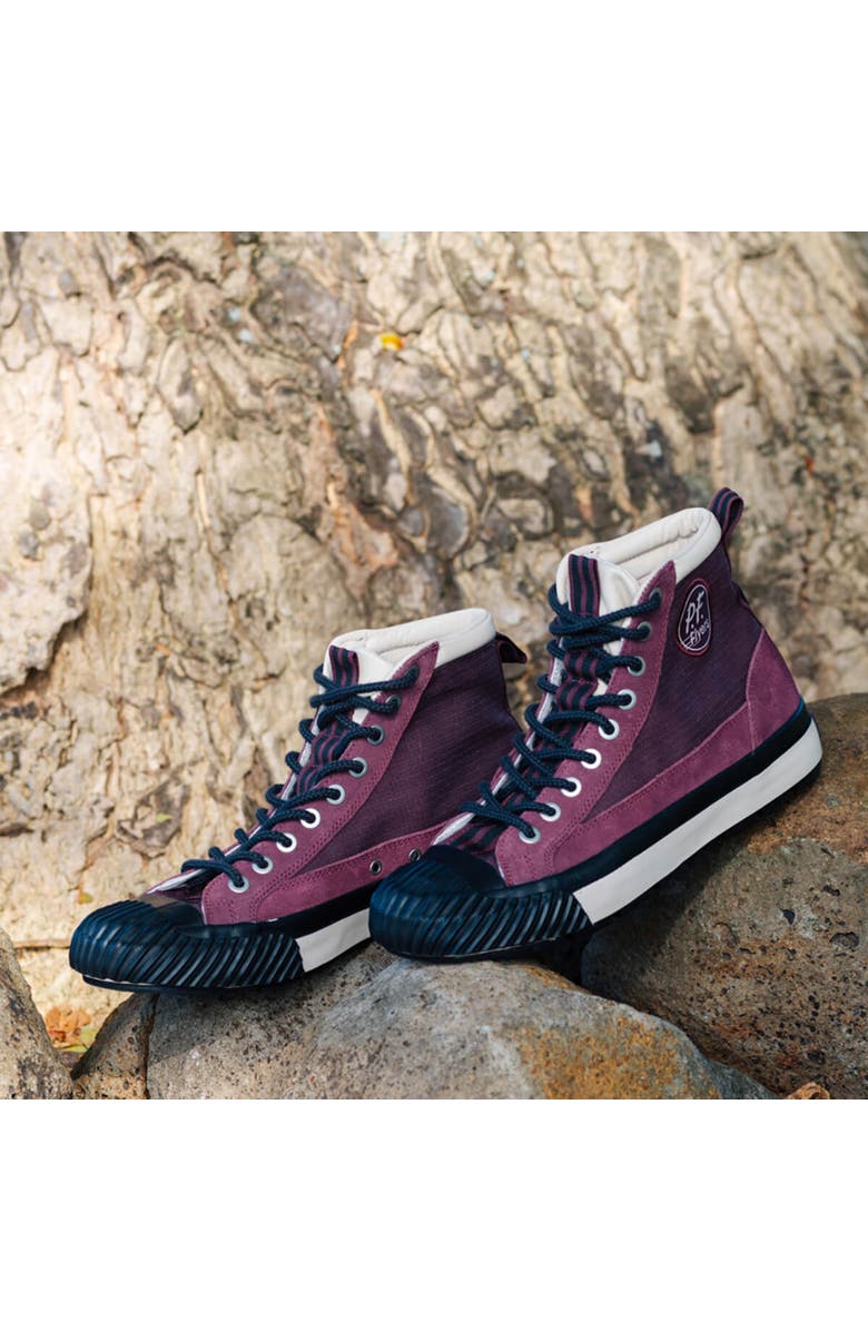 P.F. Flyers Grounder Hiker High-Top Sneaker, Alternate, color, Burgundy