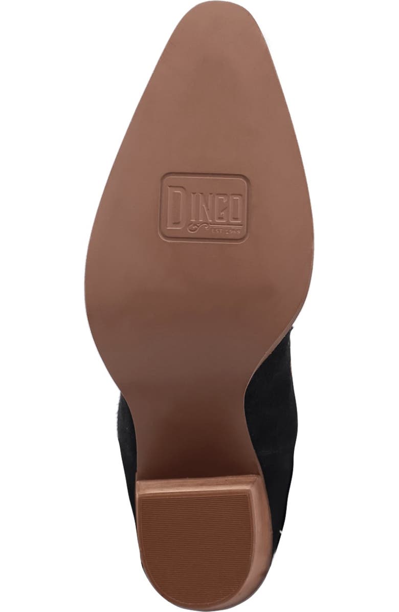 Dingo Star Power Fringe & Stud Western Boot, Alternate, color, Black