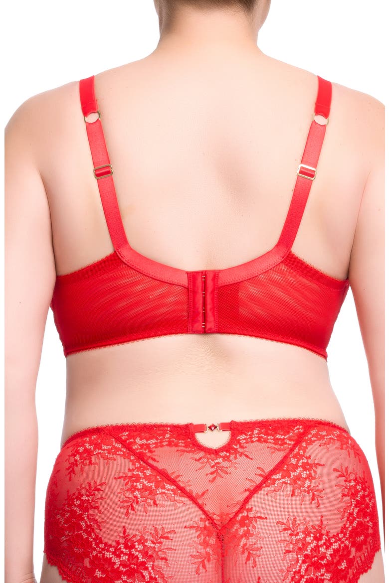 Floradora Curve Underwire Bra, Alternate, color, FLAME