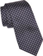 Saint Laurent Geo Jacquard Silk Tie