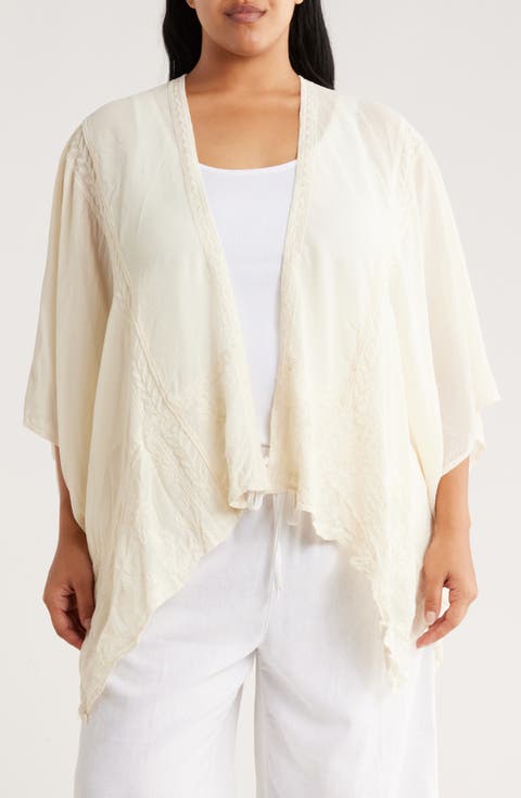 Embroidered Ruana (Plus)