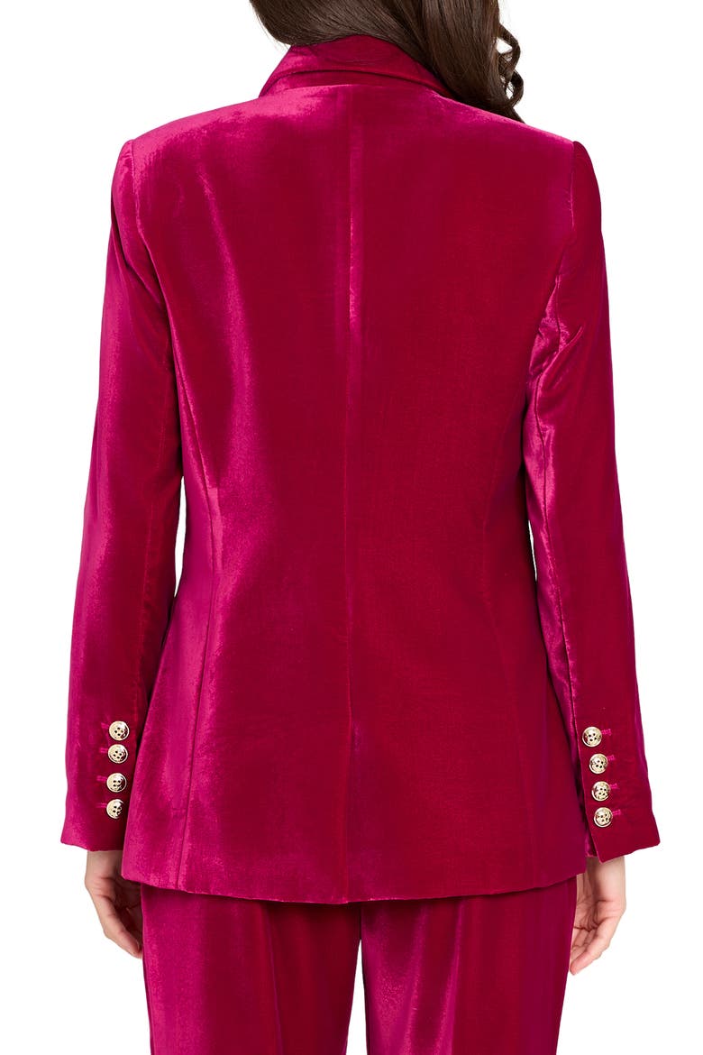 Velvet Jacket, Alternate, color, MAGNETA
