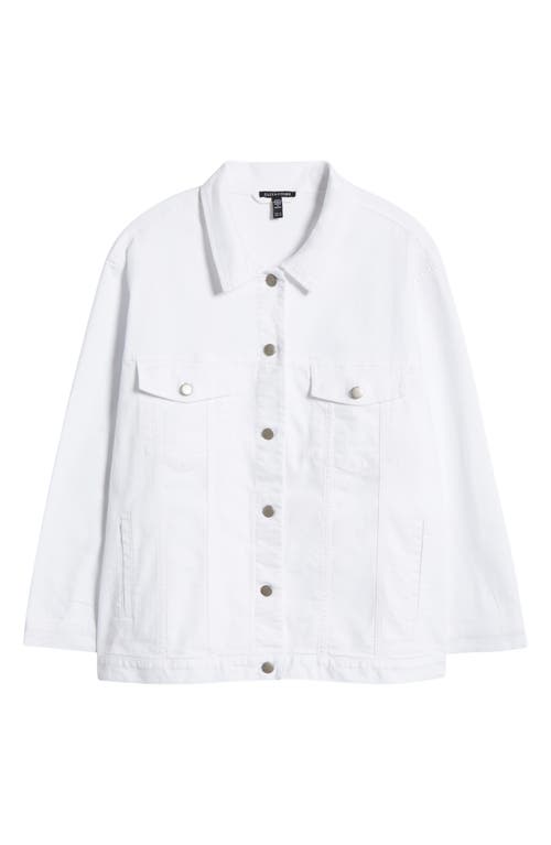 Eileen Fisher Denim Jacket In White
