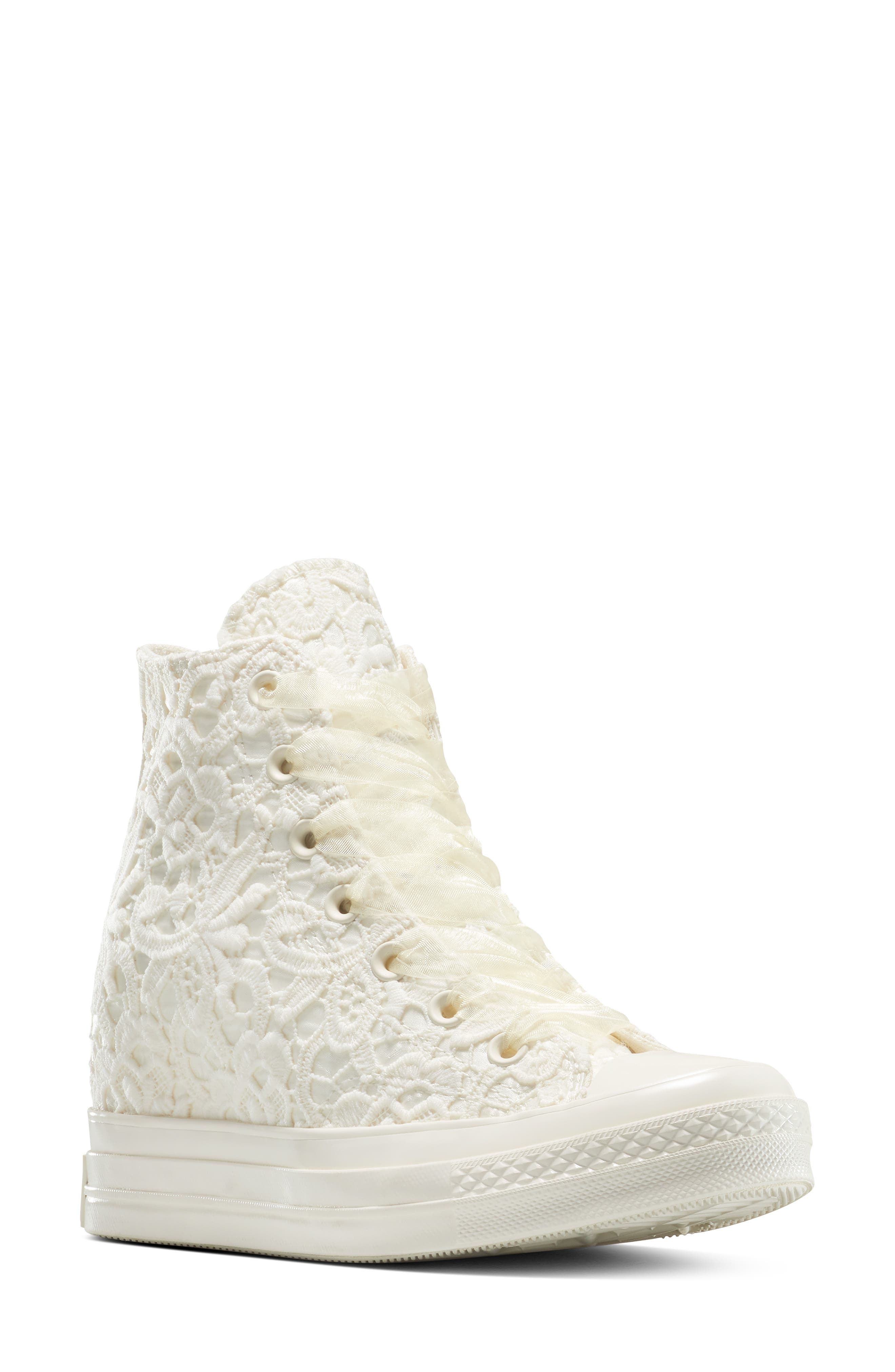 Chuck 70 Wedge Sneaker, Main, color, EGRET/ EGRET/ BLACK