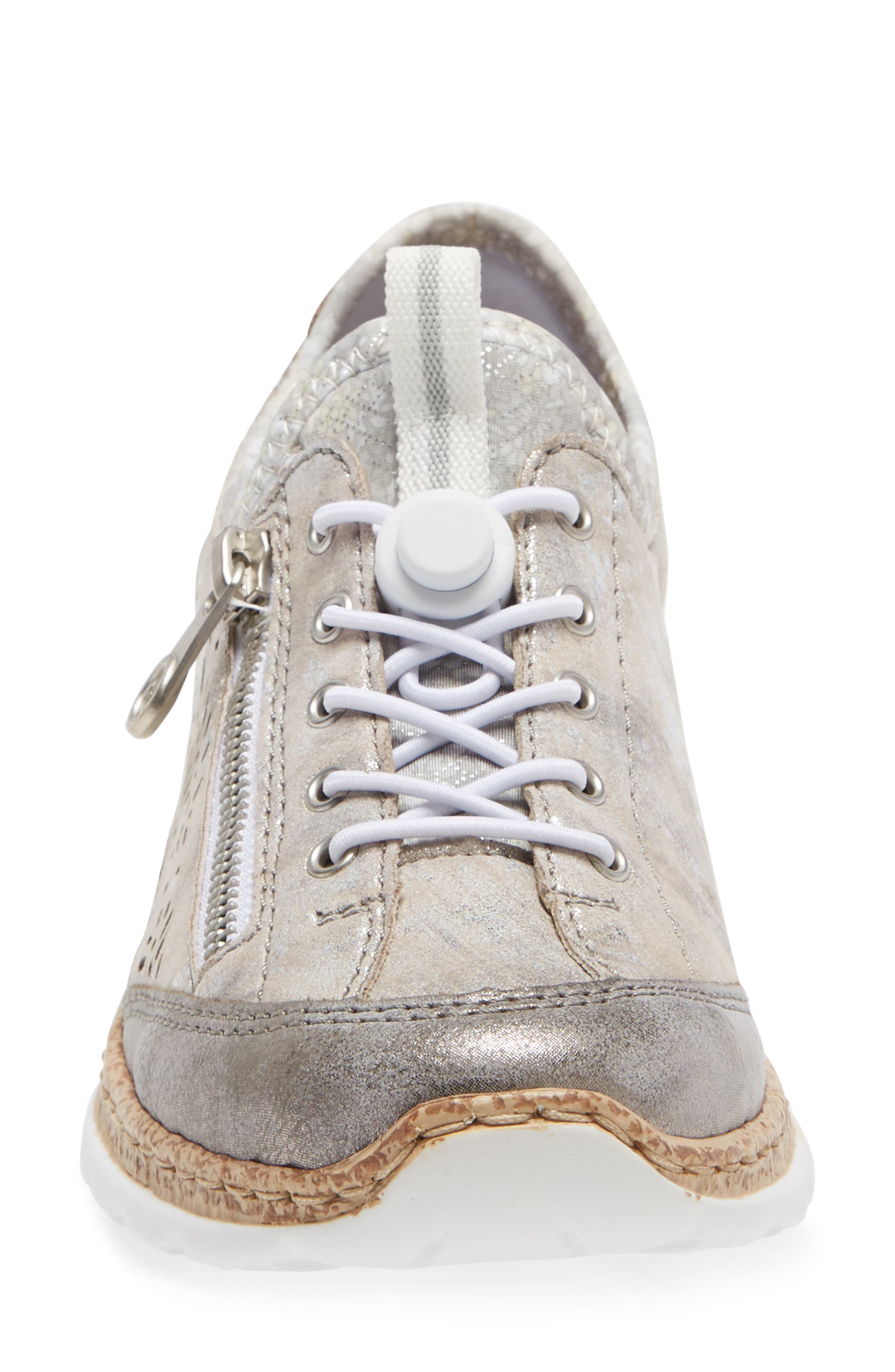 Rieker Antistress Nikita K6 Sneaker, Alternate, color, Grey Silver Rose Metallic