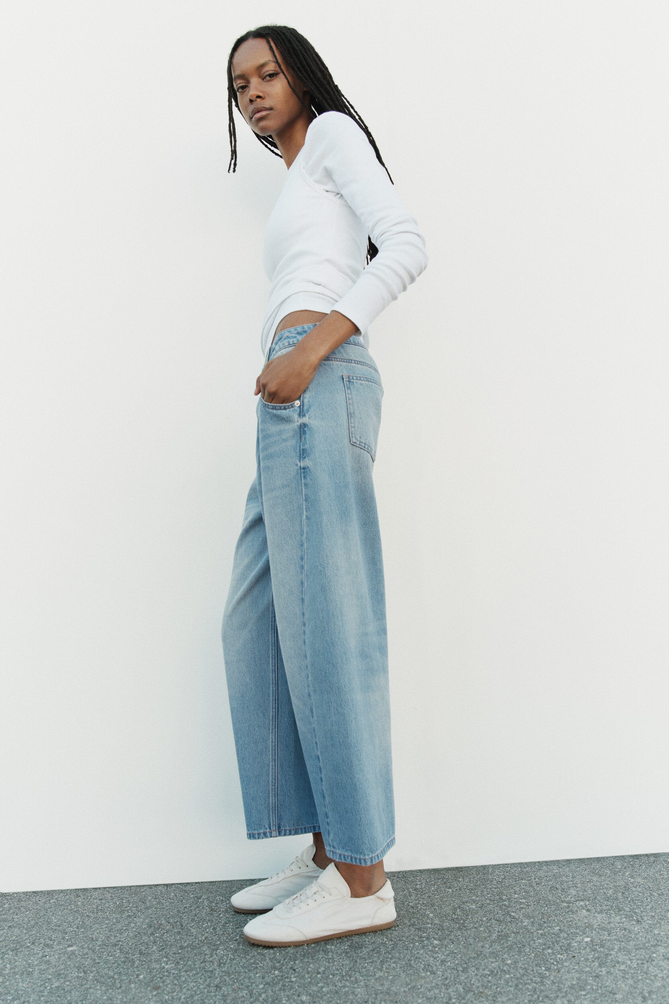selected Light denim blue