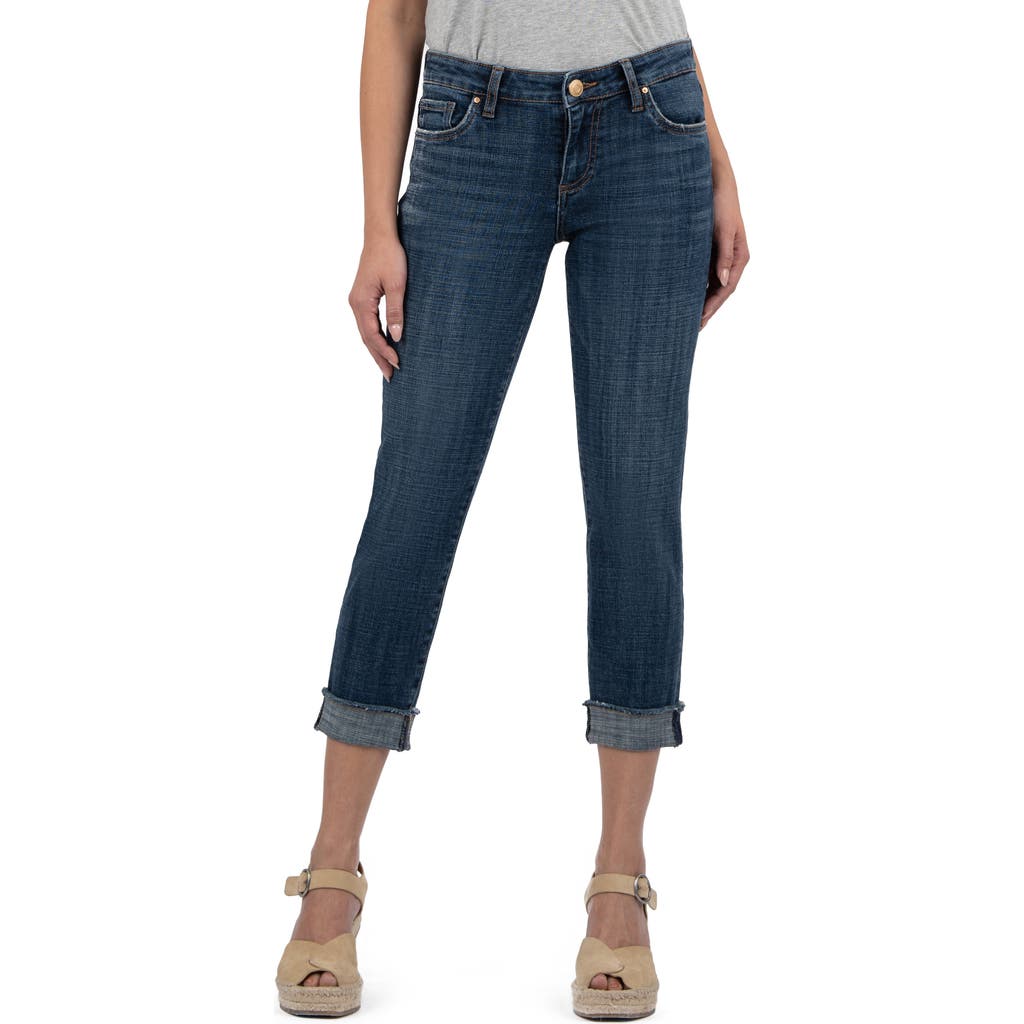 Kut From The Kloth Catherine Mid Rise Boyfriend Jeans In Abelia In Aesthetic Blue