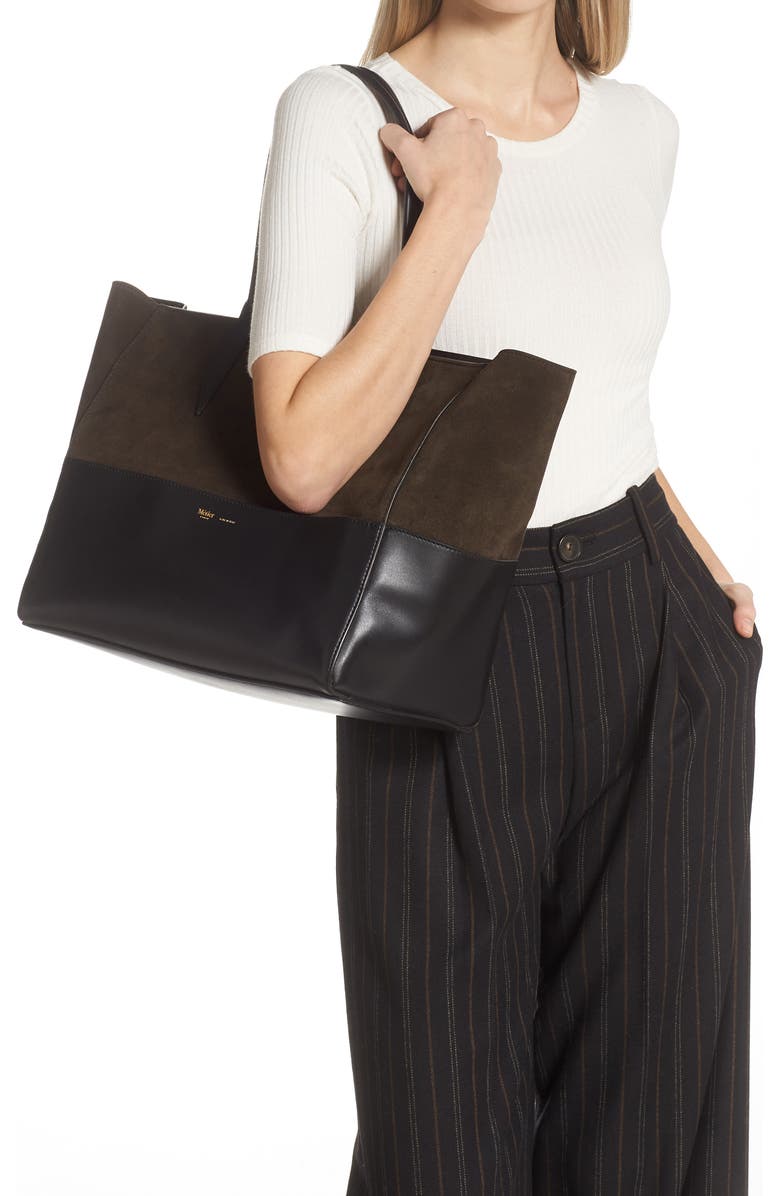 Métier London Small Incognito Cabas Leather Tote, Alternate, color,