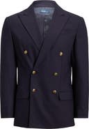 Polo Ralph Lauren Double Breasted Stretch Wool Jacket