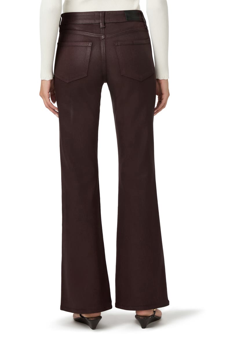 Jolene High Waist Coated Slim Flare Jeans, Alternate, color, WILD MULBERRY LUXE COATING
