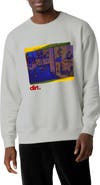 D.RT Surveillance Oversize Cotton Crewneck Sweatshirt