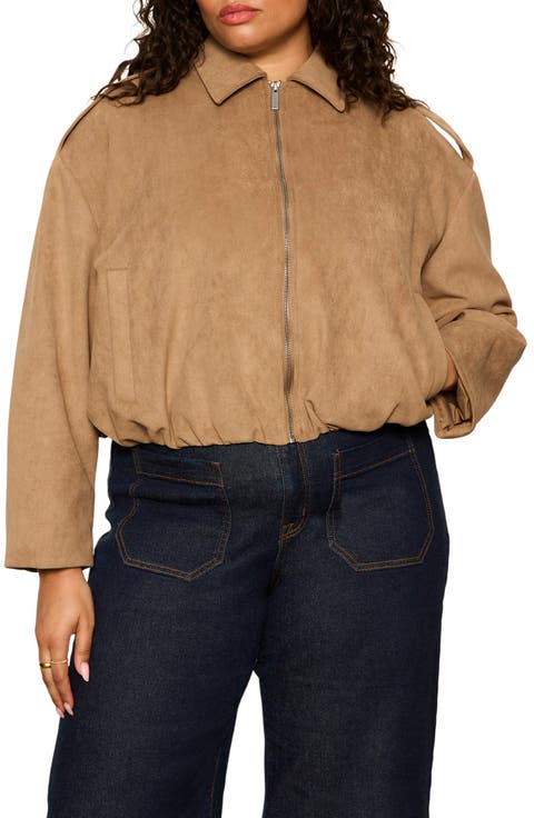 Takeoff Faux Suede Jacket