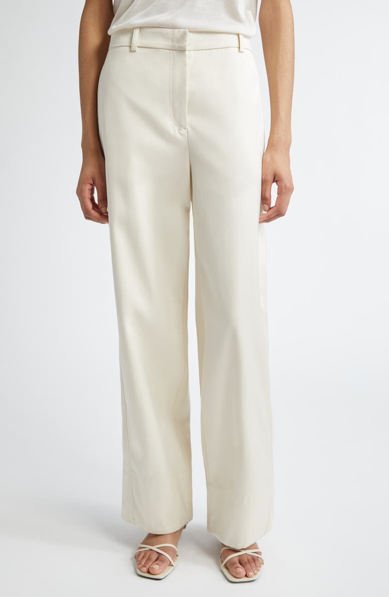 TOTEME Twisted Seam Trousers, Main, color, Ecru