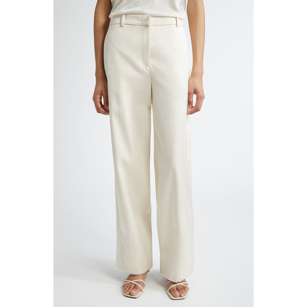 Totême Toteme Slit Cuff Trousers In White