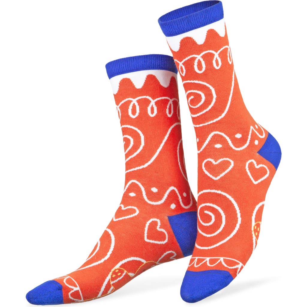 Doiy Christmas Cookie 3d Crew Socks In Multi
