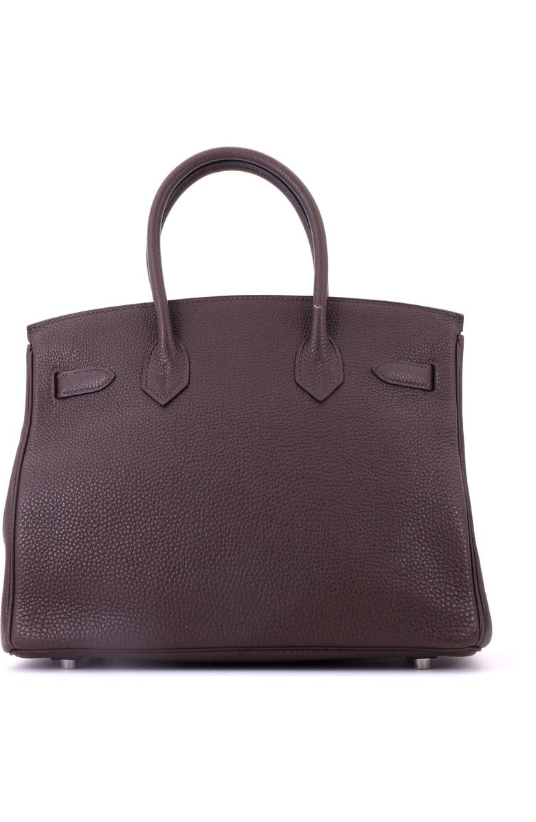 Pre-Owned Hermes Birkin Handbag Brown Togo with Palladium Hardware 30, Alternate, color, Chocolat