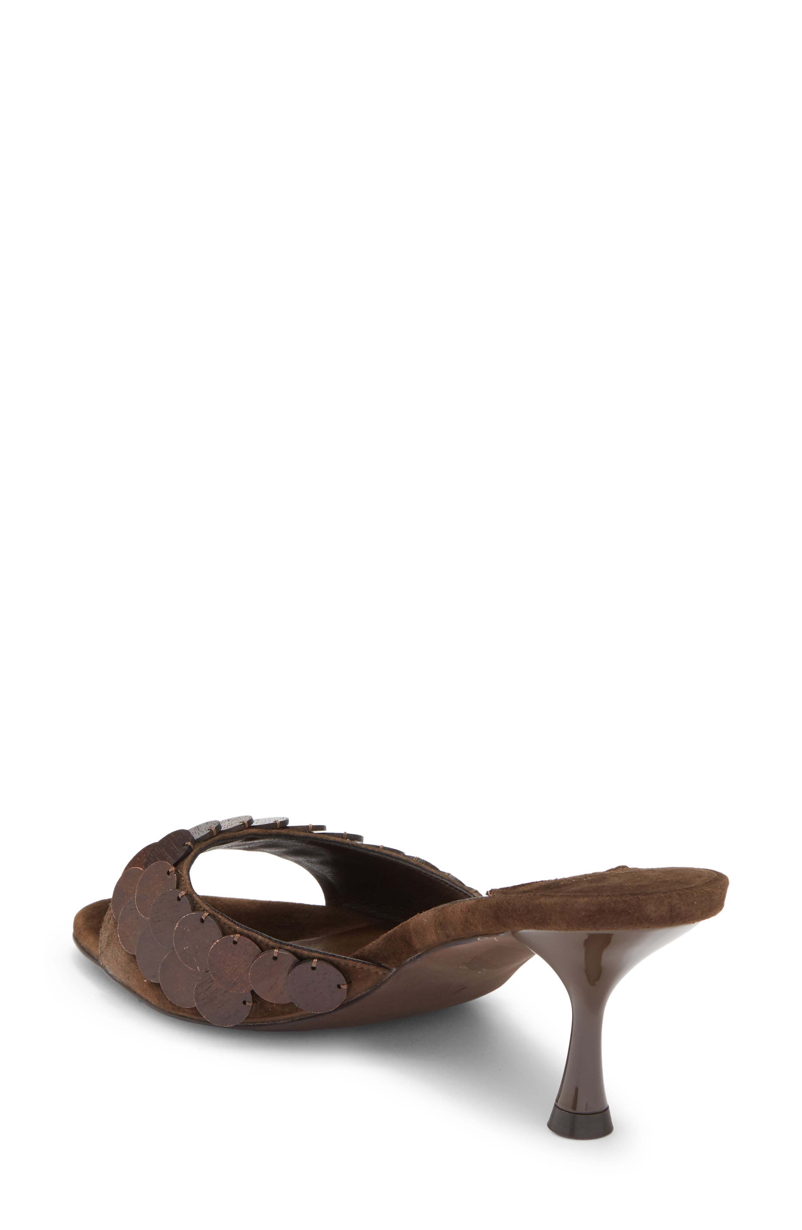 Tile Slide Sandal, Alternate, color, BROWN COMBO