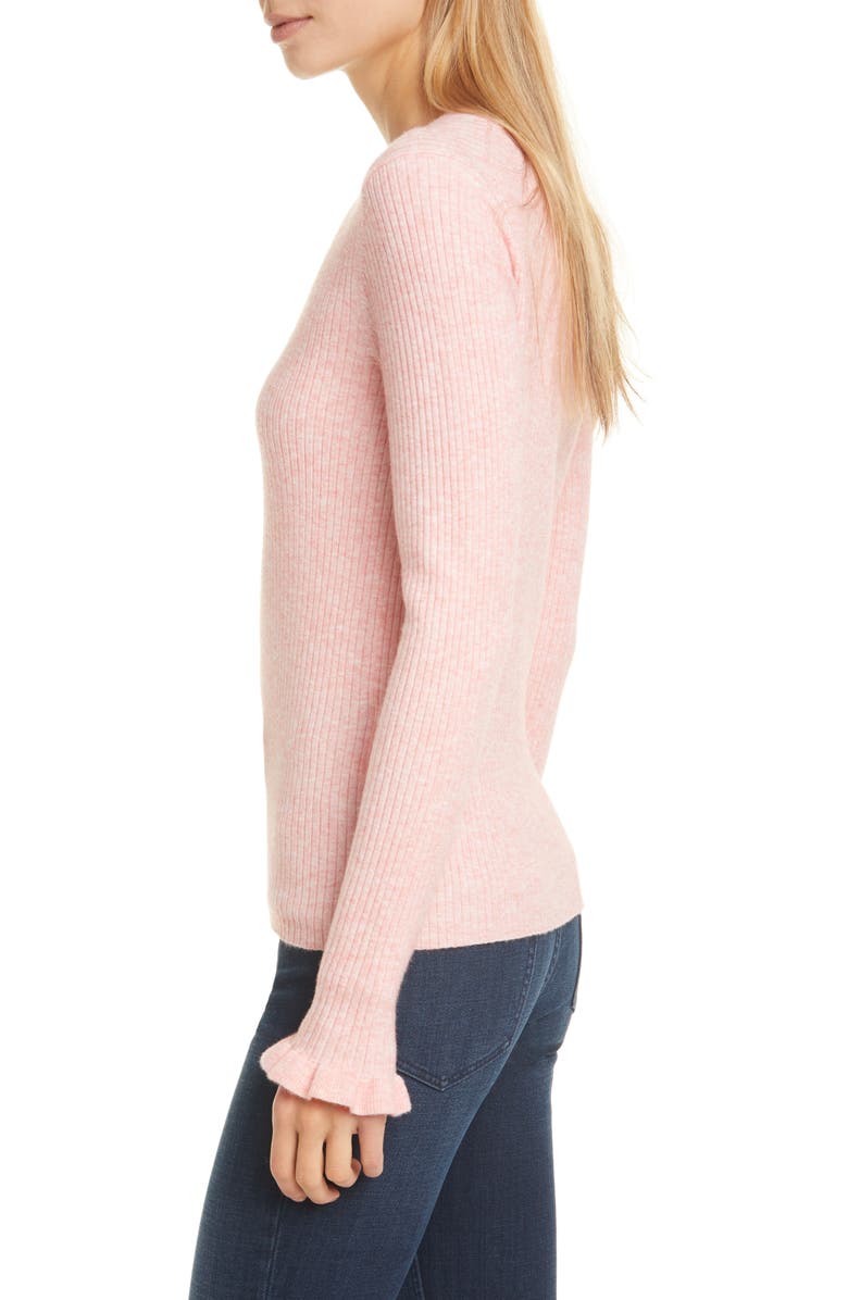La Vie Rebecca Taylor Ribbed Long Sleeve Sweater, Alternate, color, 