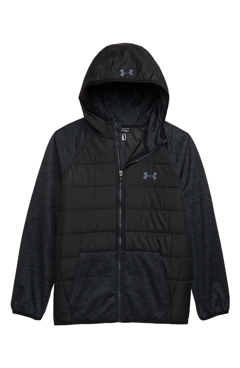Under Armour Day Trekker Water Resistant ColdGear<sup>®</sup> Hooded Puffer Jacket, Main, color, 