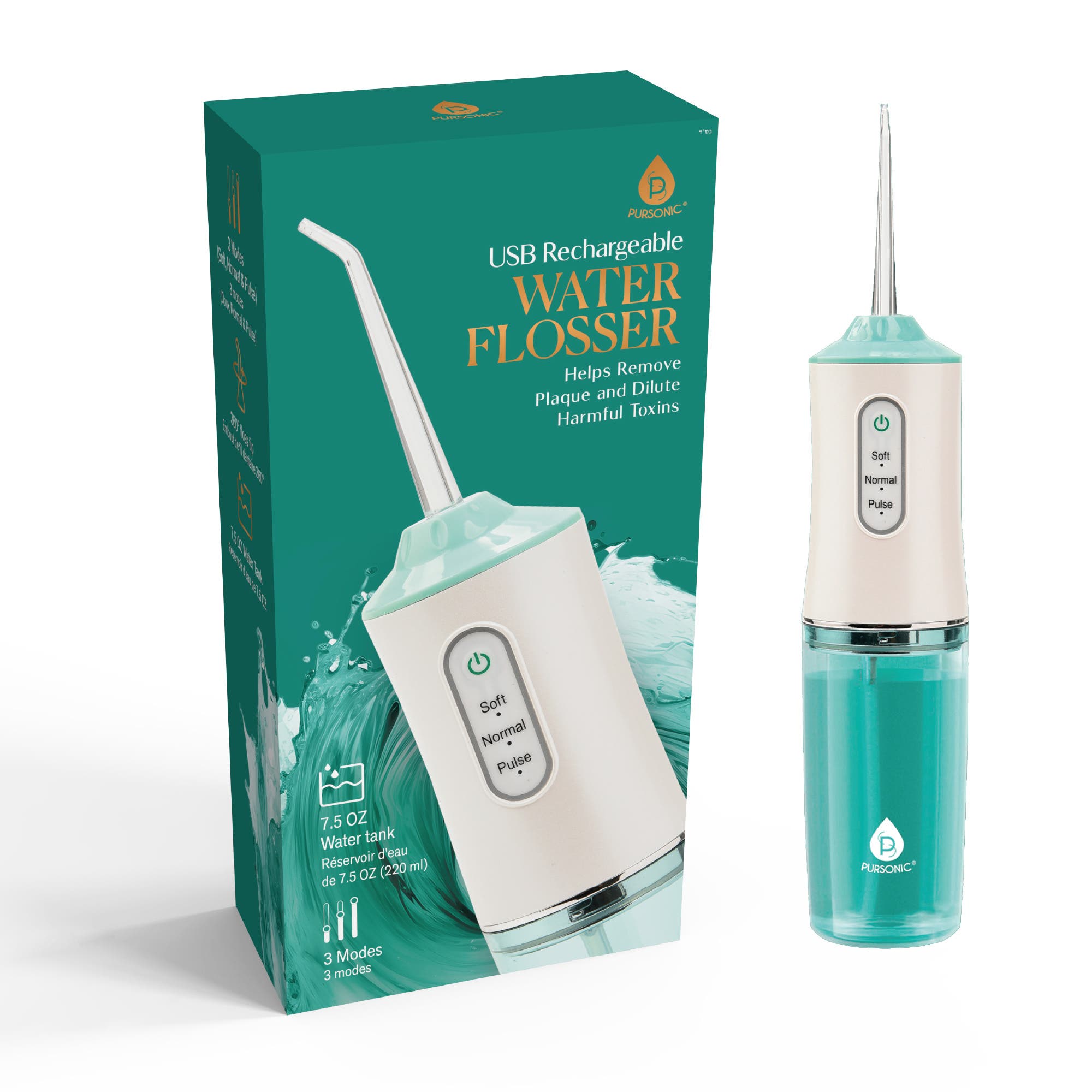 Pursonic Rechargeable Oral Irrigator In White