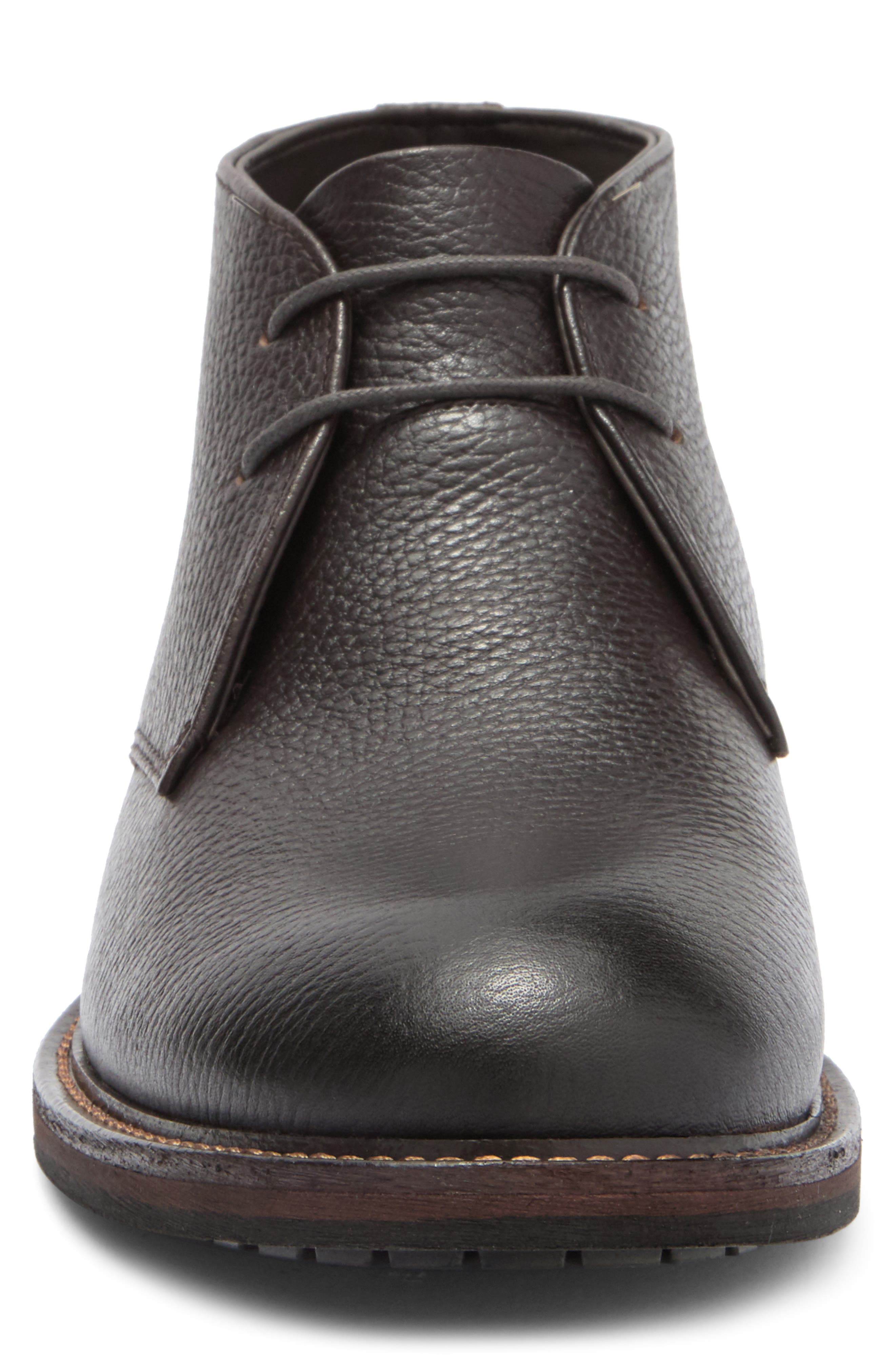 Nordstrom Payton Mini Lug Pebbled Leather Chukka Boot, Alternate, color, Brown Dark