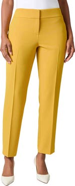 KASPER Flat Front Slim Pants