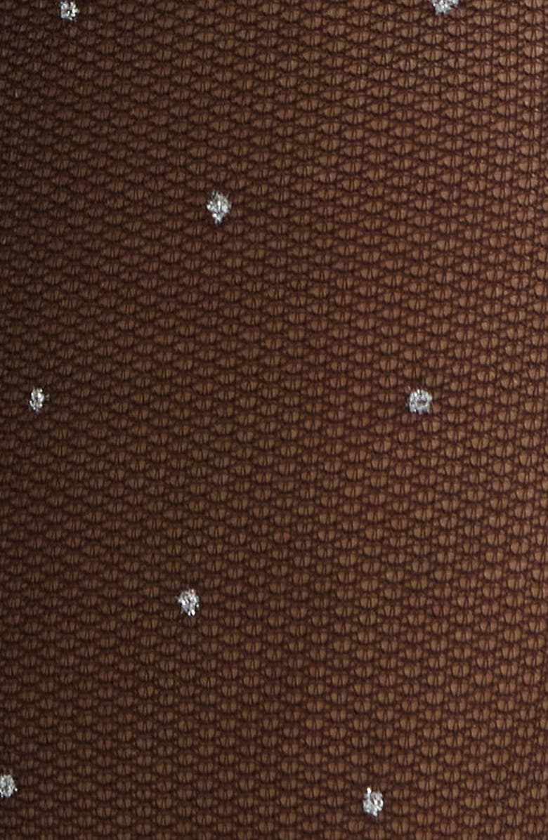 Nordstrom Sheer Sparkle Back Seam Tights, Alternate, color, Black