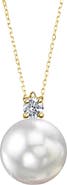 The Pearl Source White South Sea Pearl & Diamond Ellie Pendant