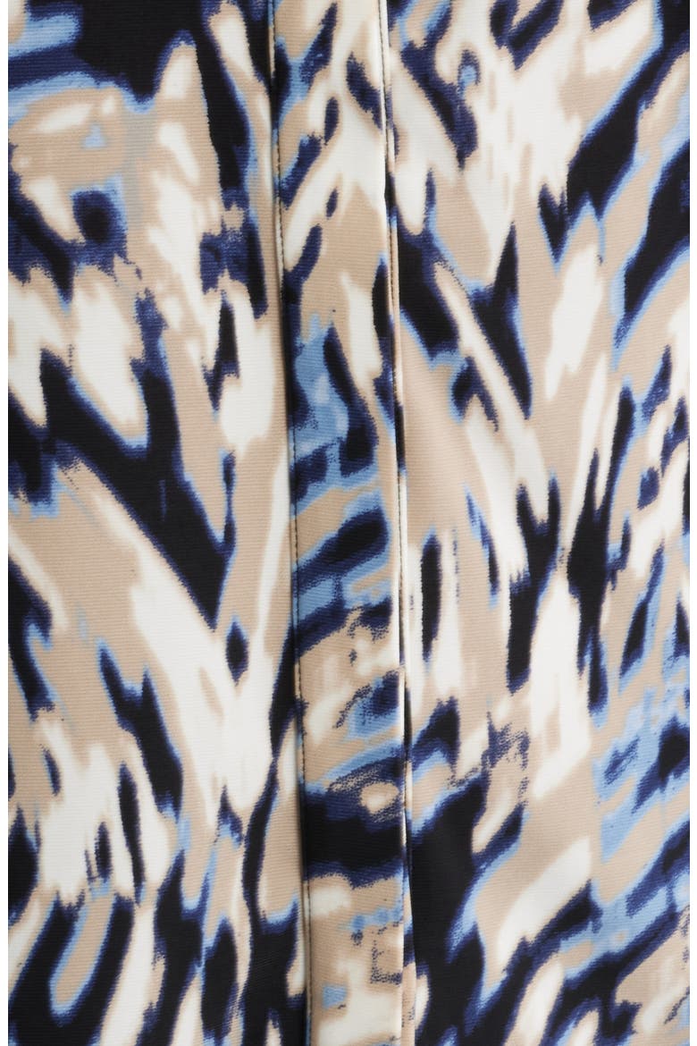 Print Puff Sleeve Jersey Top, Alternate, color, DUTCH BLUE MULTI