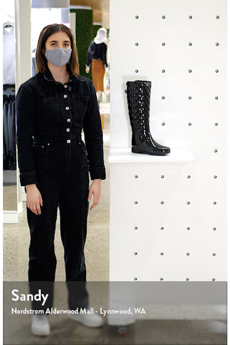 Original Refined High Gloss Quilted Waterproof Rain Boot video
