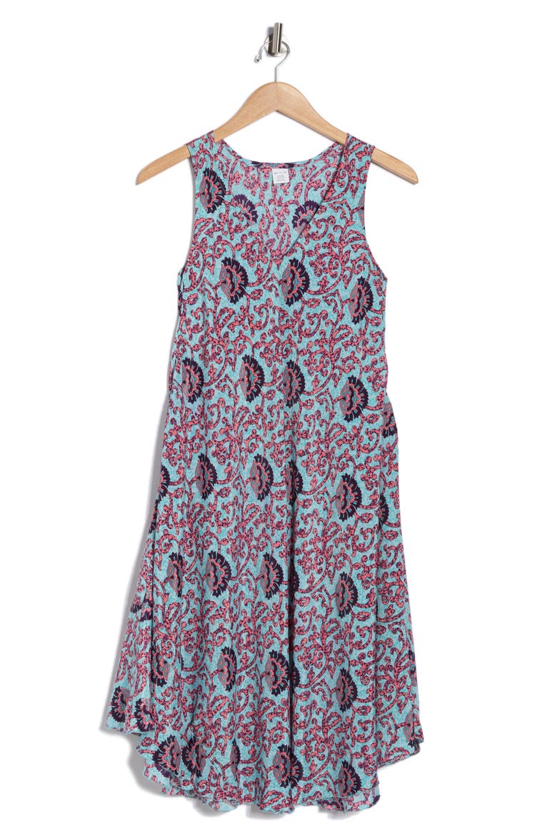 Melissa Sleeveless Trapeze Dress, Alternate, color, BLUE