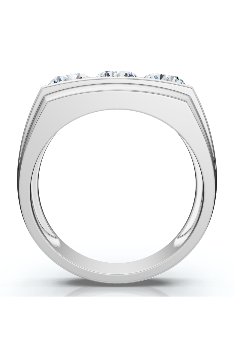 Bliss Diamond Men's 2Ct Diamond Accented Wedding Anniversary Ring 14k Gold Lab Grown FG/VS, Alternate, color, 14K White Gold