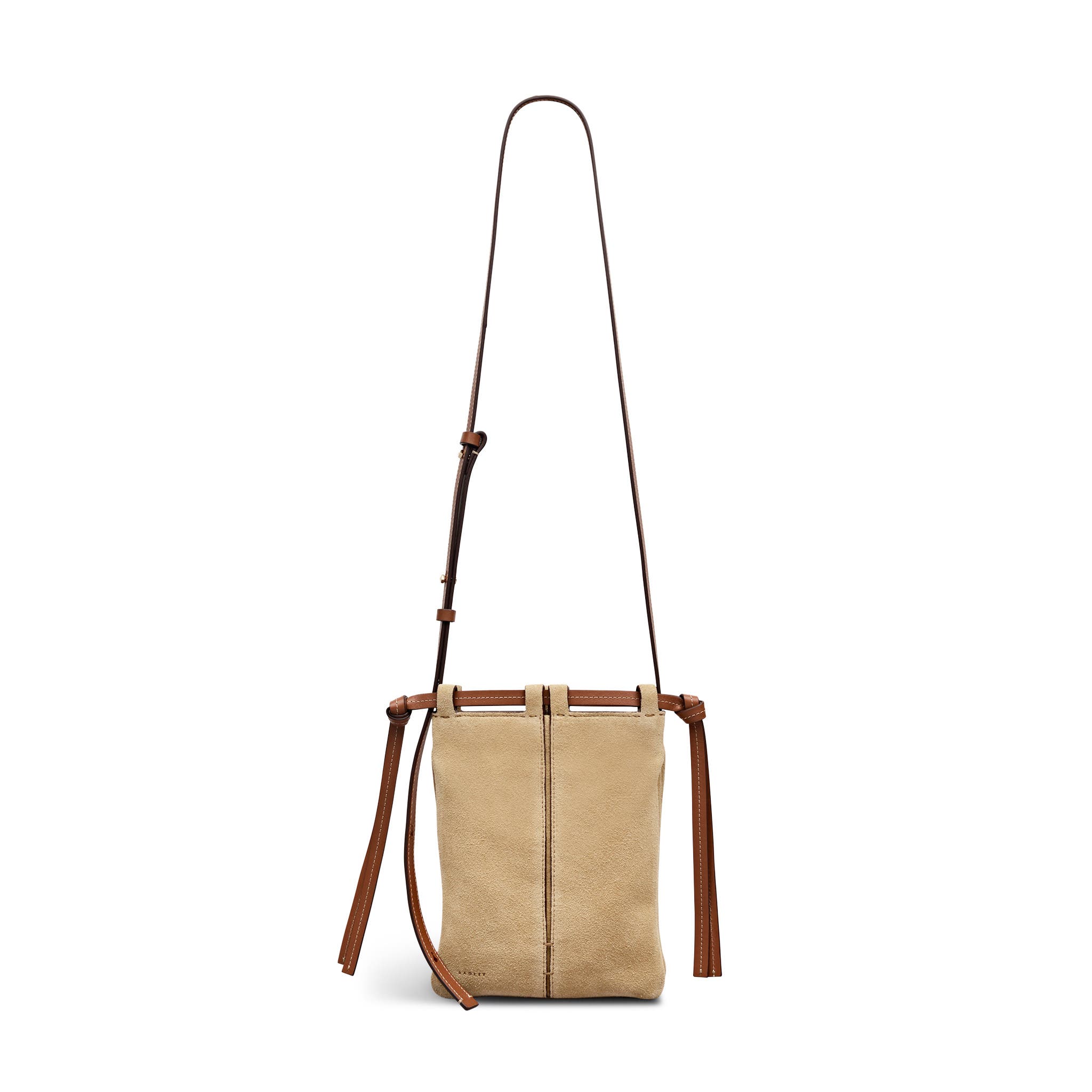 Radley The Connaught - Suede Small Open Top Crossbody Bag, Main, color, Sahara