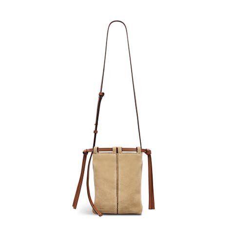The Connaught - Suede Small Open Top Crossbody Bag