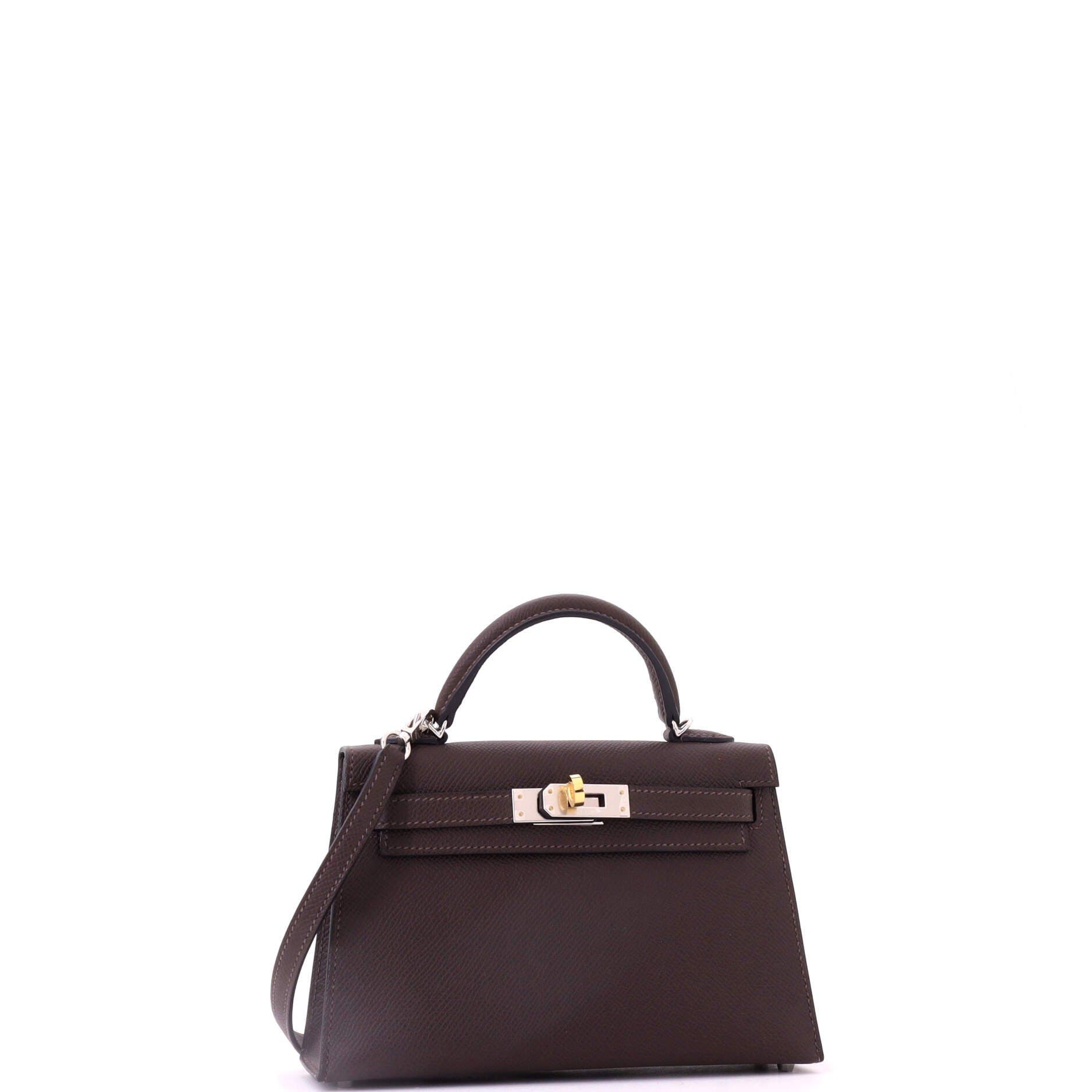 Kelly Mini II Bag Brown Epsom with Electrum Hardware 20, Alternate, color, Brown