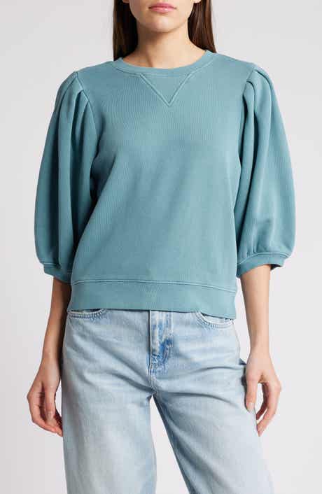 Rails Camy Puff Sleeve Cotton Sweatshirt