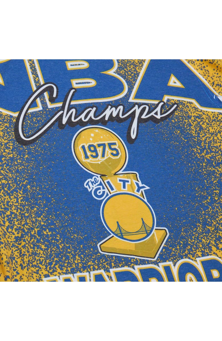 Mitchell & Ness Men's Mitchell & Ness Gold Golden State Warriors Hardwood Classics 1975 NBA Champions Champ City T-Shirt, Alternate, color, Gold