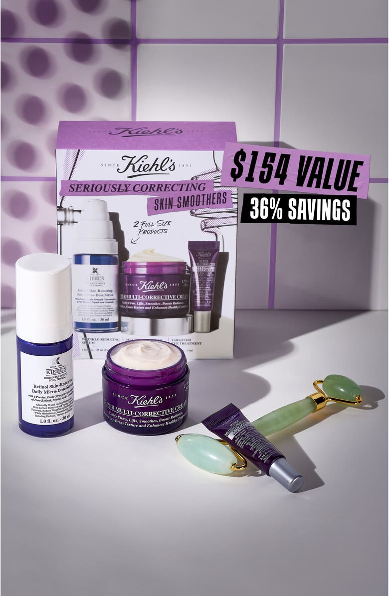 Kiehl's Since 1851 Seriously Correcting Skin Smoothers Set $154 Value, Alternate, color, 