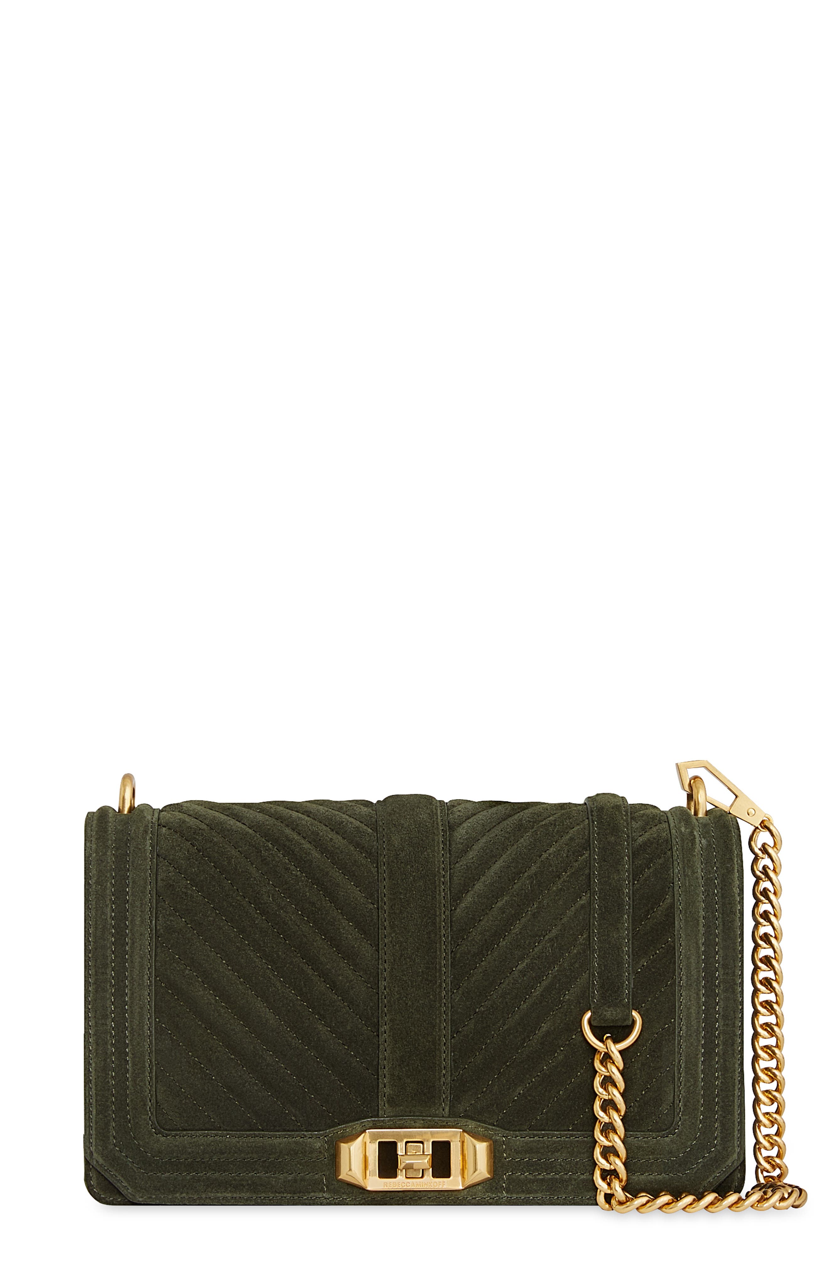 Rebecca Minkoff Love Chevron Quilted Leather Crossbody Bag