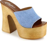 Candie's Mia Platform Slide Sandal