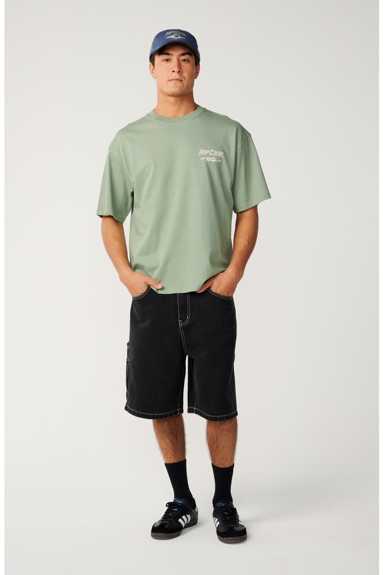 Heritage Icon Oversize Cotton Graphic T-Shirt, Alternate, color, SAGE